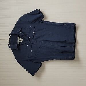 Versace Jeans Couture men's short sleeve navy shirt sz large